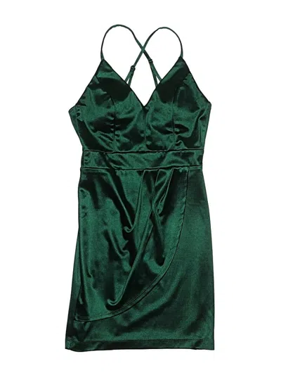 Pre-owned Pear Culture Cocktail Dress In Green