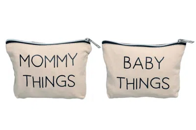 Pearhead Mom & Baby Organizer Pouch Set In Beige