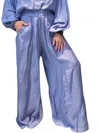 Pearl & Caviar Callisto Linen Pants In Lavender In Purple