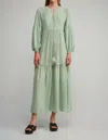 Pearl & Caviar Greta Maxi Dress In Taupe In Green