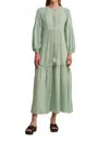 Pearl & Caviar Greta Maxi Dress In Taupe In Green