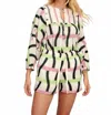 Pearl & Caviar Karla Cotton Shorts In Multi In Neutral