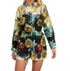 Pearl & Caviar Mona Floral Linen Short In Multi In Multi