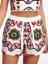 Pearl & Caviar Printed Shorts In Multi