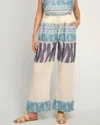 Pearl & Caviar Scorpios Cotton Pant In White Multi In Multi
