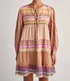 Pearl & Caviar Short Alonissos Dress In Pink Multi In Multi