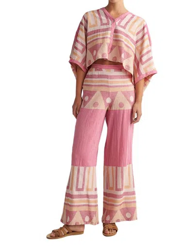 Pearl & Caviar Sifnos Pant In Fuschia In Pink
