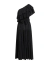 Pearl & Caviar Woman Maxi Dress Black Size Xs/s Cotton, Tencel, Linen In Black