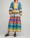 Pearl & Caviar Zoe Maxi Dress In Multi In Multi