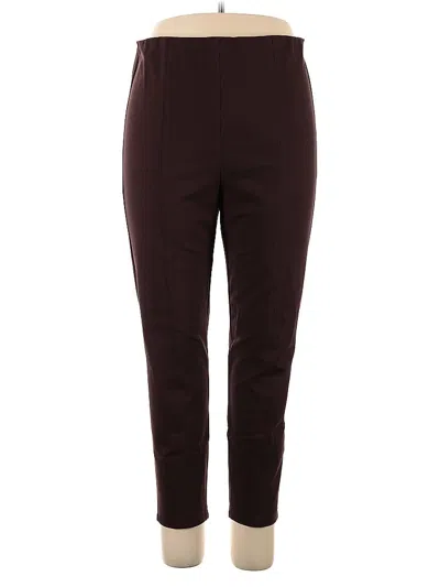 Pre-owned Pearl By Lela Rose Active Pants In Burgundy