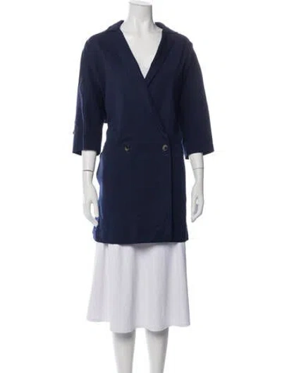 Pre-owned Pearl By Lela Rose Blazer In Blue