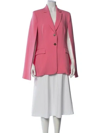 Pre-owned Pearl By Lela Rose Blazer In Pink