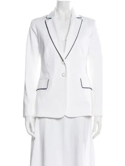 Pre-owned Pearl By Lela Rose Blazer In White
