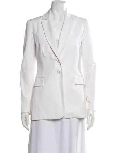 Pre-owned Pearl By Lela Rose Blazer In White