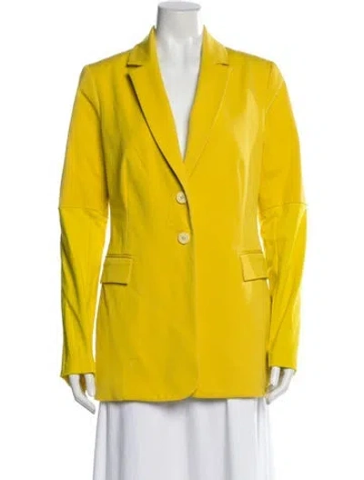 Pre-owned Pearl By Lela Rose Blazer In Yellow
