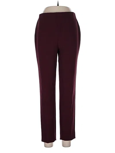 Pre-owned Pearl By Lela Rose Casual Pants In Burgundy