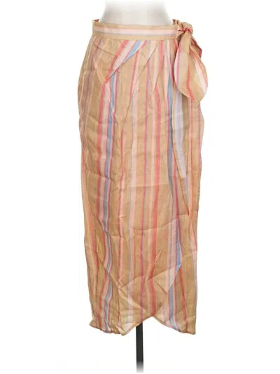 Pre-owned Pearl By Lela Rose Casual Skirt In Brown