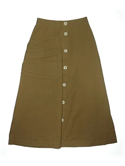Pre-owned Pearl By Lela Rose Casual Skirt In Brown