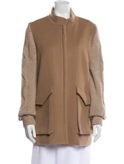 Pre-owned Pearl By Lela Rose Coat In Brown