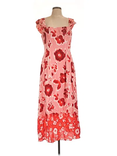 Pre-owned Pearl By Lela Rose Cocktail Dress In Red