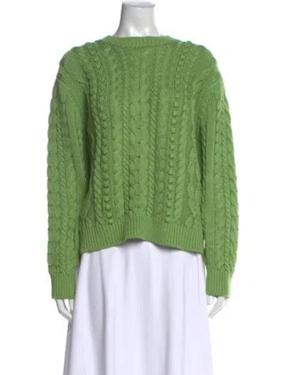 Pre-owned Pearl By Lela Rose Crew Neck Sweater W/ Tags In Green