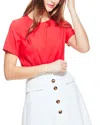 Pearl By Lela Rose Fluid Crepe Top