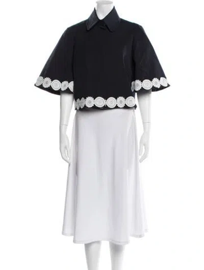 Pre-owned Pearl By Lela Rose Jacket In Blue