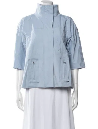 Pre-owned Pearl By Lela Rose Jacket In Blue