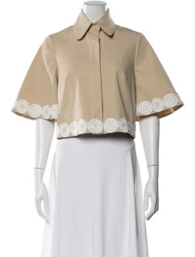 Pre-owned Pearl By Lela Rose Jacket In Neutral