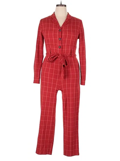Pre-owned Pearl By Lela Rose Jumpsuit In Red
