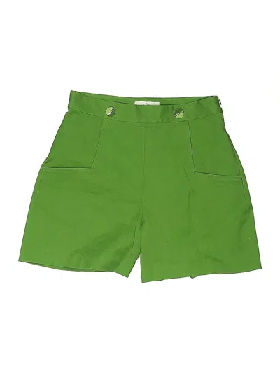 Pre-owned Pearl By Lela Rose Khaki Shorts In Green