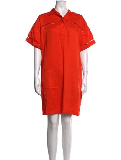 Pre-owned Pearl By Lela Rose Knee-length Dress In Orange