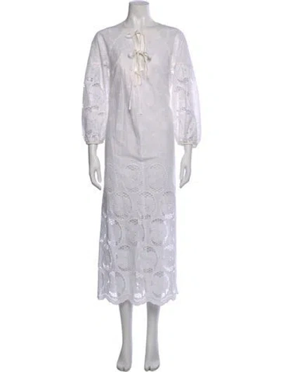 Pre-owned Pearl By Lela Rose Lace Pattern Mini Dress In Gray