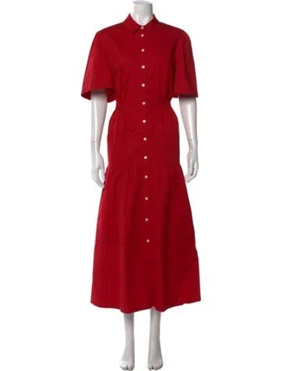 Pre-owned Pearl By Lela Rose Long Dress In Red