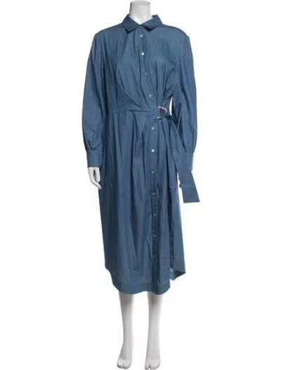 Pre-owned Pearl By Lela Rose Midi Length Dress In Blue