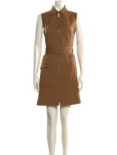 Pre-owned Pearl By Lela Rose Mini Dress In Brown