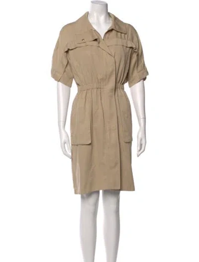 Pre-owned Pearl By Lela Rose Mini Dress In Neutral