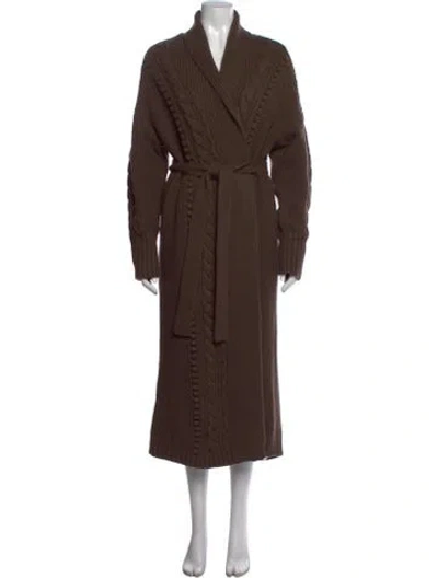 Pre-owned Pearl By Lela Rose Open Front Sweater W/ Tags In Brown