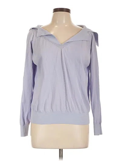 Pre-owned Pearl By Lela Rose Pullover Sweater In Purple