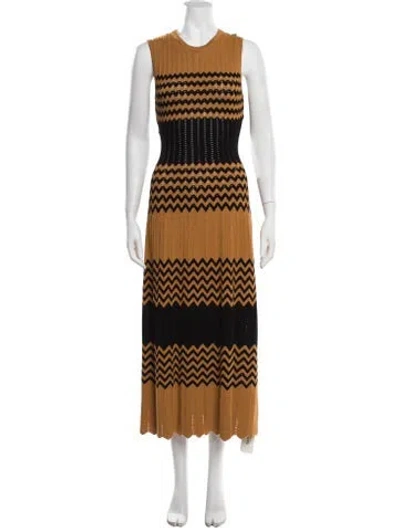 Pre-owned Pearl By Lela Rose Striped Long Dress W/ Tags In Multicolor