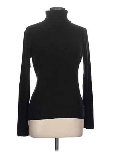 Pre-owned Pearl By Lela Rose Turtleneck Sweater In Black