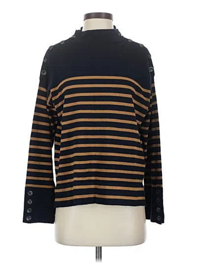 Pre-owned Pearl By Lela Rose Turtleneck Sweater In Brown
