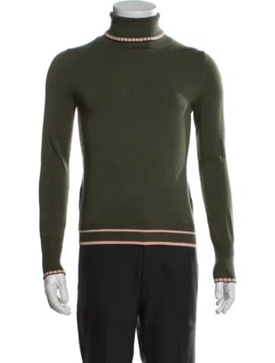 Pre-owned Pearl By Lela Rose Turtleneck Sweater In Green