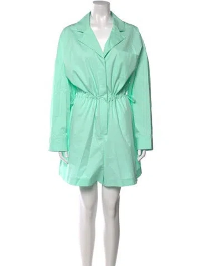 Pre-owned Pearl By Lela Rose V-neck Jumpsuit In Green