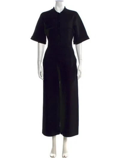 Pre-owned Pearl By Lela Rose Wool Jumpsuit In Black