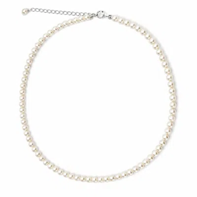 Pearl Code Women's White Ivory Sweetness Premium Necklace With Round Pearls