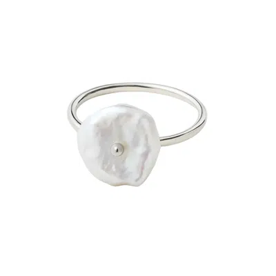 Pearl Code Women's White Rozeta Zenith Ring