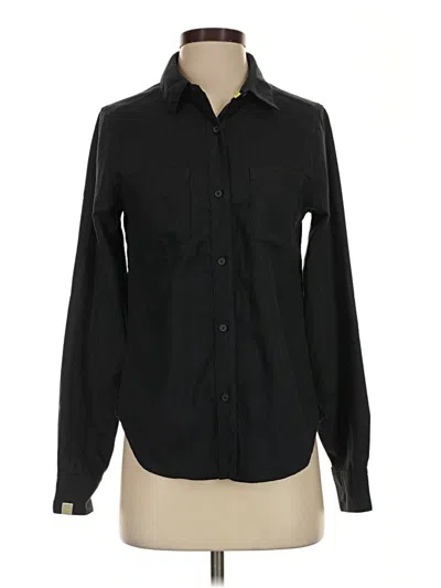 Pre-owned Pearl Izumi Long Sleeve Blouse In Black