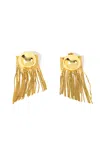 Pearl Octopuss.y Medusa Earrings In Gold
