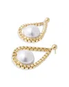 Pearl Octopuss.y Pearl Octopuss. Y Chained Imitation Pear Earrings In Gold